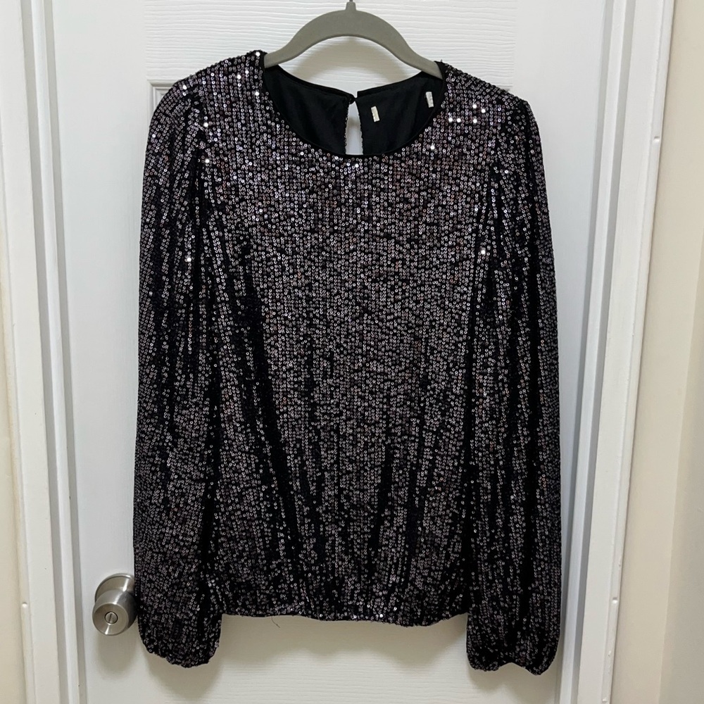 Anthropologie Sequin Blouse
